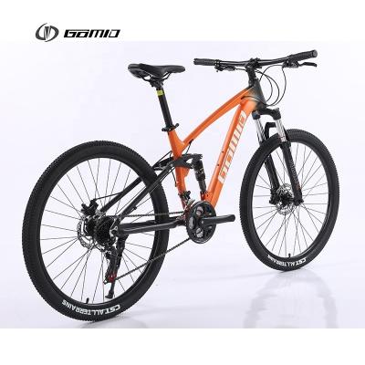 중국 OEM 자전거 GOMID의 주문형 풀 서스펜션 산악 자전거와 SHIMANO 기어 사이클 및 4 링크 소프트 꼬리 길이가 172-182CM 판매용