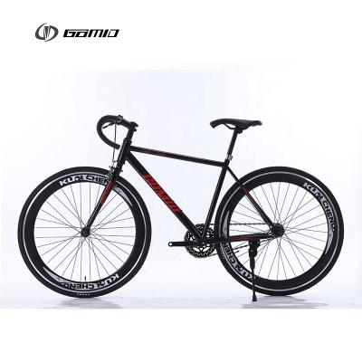 China Bicicleta de velocidad única personalizada GOMID con eje de flip flop y neumático KENDA para engranaje fijo Longo de ciclismo 1,6 m Peso 16 kg en venta