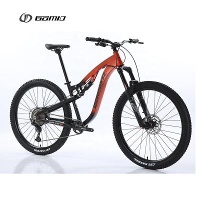 China SHIMANO Kit MTB Gear Cycle GOMID Four Link Trail Mountain Bike with Full Suspension and Thru Axle Alloy Frame for sale