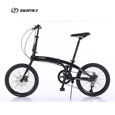 China GOMID Folding City Bike 20 inch with 7-Speed SHIMANO Kit Gear Alloy Bisiklet Custom Foldable Bicycle and Disc Brake for sale