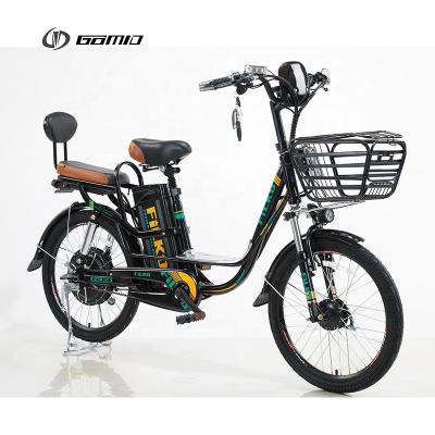 China GOMID Electric City Bike Hub Motor Ebike Lithium Battery 400W 20Ah 22*1.95Inch Wheel Size High Capacity Takeout E-Bike for sale