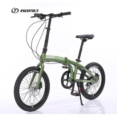 China GOMID Folding City Bike Custom Folding Bike met SHIMANO Kit Gear Cycle Ideaal Te koop