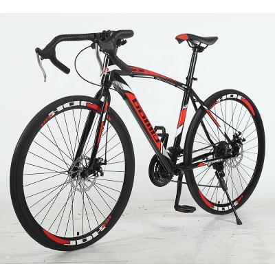 China Bicicleta de carretera de acero de 21 velocidades para hombre 700c Bicicleta de montaña Bicicleta de carretera en venta