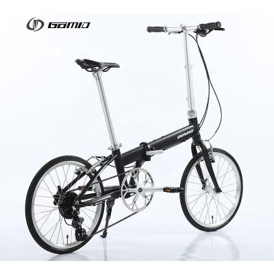 China Custom Foldable Bicycle with GOMID SHIMANO Kit and Forged Alloy Extension-type Foldable Handlebar Load Capacity 120kg for sale