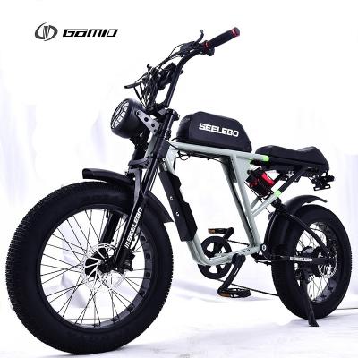 China Freno de disco hidráulico Bicicleta eléctrica de neumáticos de grasa 500w 750w 1000w 20*4.0 pulgadas Moto Ciclo eléctrico Ebike Motores de centro de alta potencia en venta