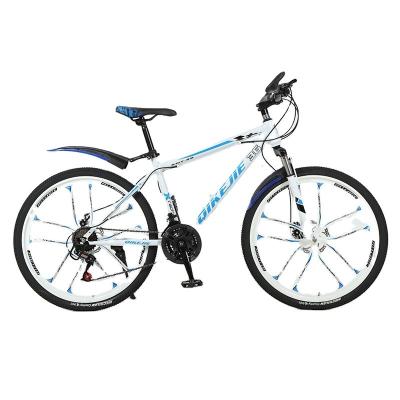 Cina 21 24 27 Bicicletta da montagna ad alta velocità in acciaio al carbonio con scatola di pneumatici da fondo spessa Dimensione 132*19*72cm in vendita