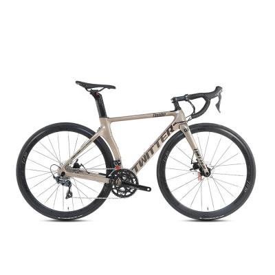 중국 앞 경주 SHIMANO 105/R7000 22 스피드 탄소 섬유 도로 자전거 프레임 티타늄 색상 남성용 700c 8.9KG 판매용