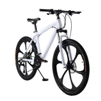 China Ordinary Pedal Double Disc Brake Carbon Steel Frame 21 Speed Pure Color Mtb Mountain Bikes Bicycle for sale