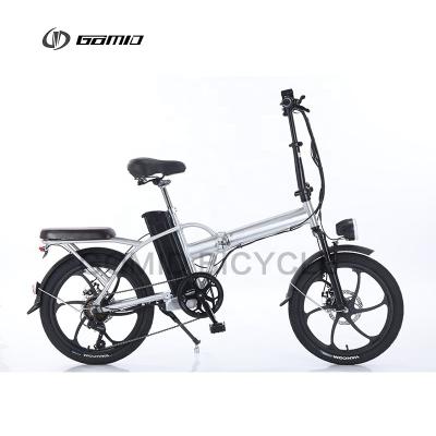 China Foldable E-Bike Hub Motors and SHIMANO Gear Kit GOMID Electric Folding Bike 500W 21Ah for Smooth City Commuting for sale