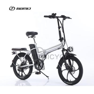 Cina GOMID 500W 21Ah E-bike pieghevole E-bike pieghevole elettrica 14 Ah 10.5Ah Lithium E-bike in vendita