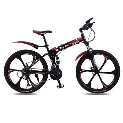 China Customized OEM carbon Steel Bicycle Full Suspension Mountain Bike 26