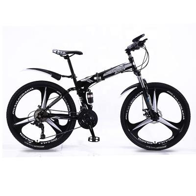 China Soft-tail Frame Mountain Bike 200KG Load Capacity carbon Steel Bicycle 20/24/26 Inches Full Suspension Folding Customized for sale