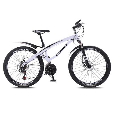 China Carbon Steel Bicicleta 24 26 Inch MTB Bike met geïntegreerde draad en gewoon pedaal Te koop