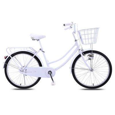 China OEM/ODM Utility Bicycle 20/24 Inches Ladies Bike With Basket Single Speed / 6 Speed for sale