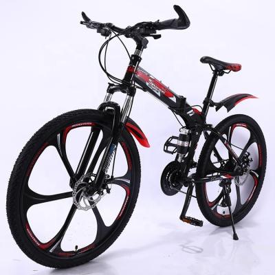 China GOMID Bicicleta plegable de acero al carbono 20 24 26 pulgadas bicicleta de montaña con suspensión completa con freno de disco y capacidad de carga de 200 kg en venta