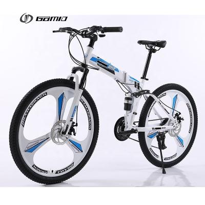 Cina GOMID Gear Cycle OEM Full Suspension Folding Mountain Bike 26 27.5 29 pollici Bicicleta personalizzata in cartone da 26