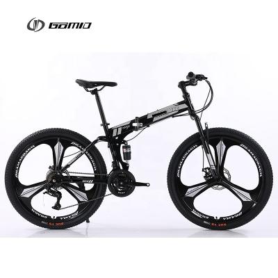 China GOMID Full Suspension Folding Mountain Bike 27.5 29 Inch Rim Aluminum Alloy Fork Suspension Bicicletas Bisiklet OEM for sale