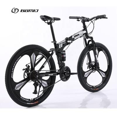 China GOMID Foldable Bike Full Suspension Folding Mountain Bike 27.5 29 Custom Bicycle with L-TWOO A2 SF 3*7 Speed Shift Lever for sale