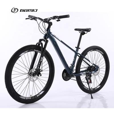 China Customized Aluminium Alloy Mountain Bike with SHIMANO FD-TY500 Front Derailleur and Simulated Carbon Fiber Frame for sale