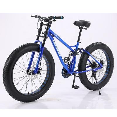 China carbon Steel Frame 26 Inches Snow Full Suspension Mountain Bike Fat Tyre Cycle Snow Bicycle for Winter Sports Enthusiasts for sale