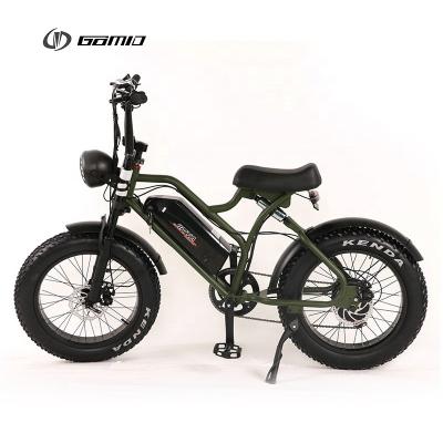 China GOMID Electric Bike with Infix LCD Display High Power 4.0inch Fat Tire 48V 500W Retro E-Bike for sale