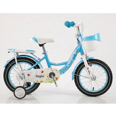 Cina Personalizzazione 12 14 16 18 pollici bambini bicicletta con ruote di allenamento e colore corrispondente cestino di plastica in vendita