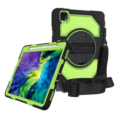 China 360 Protection for iPad pro 2020 11 inch Case with Kickstand Three Layer Silicone Tablet Case with Pen Slot for sale