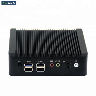 China ATOM E3845 mini fanless computer with 4GB SSD DDR3L RAM and 128GB for home media player no monitor for sale