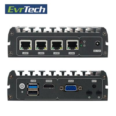 China wholesale proessor J1900 with 4 ethernet port network barebone router for pfsense PBOX-T2 for sale