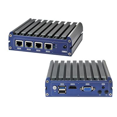 China ATOM J1900 VPN Server Pfsense Fanless Firewall Mini PC With LAN 4 Port Router J2 for sale