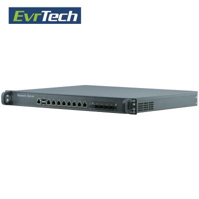 China 1U firewall barebone server security network with 8 ports and optional fiber LAN network card 1U4160G for sale