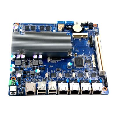 China 4 LAN Intel Atom D2550 Itx Firewall Router Fanless Mini Industrial Server Motherboard With 4GB Onboard RAM 170*170mm for sale