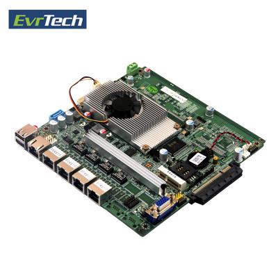 China x86 single edge computer j1900 4 lan ports firewall motherboard for pfsense support two groups through gateway 170*170mm for sale