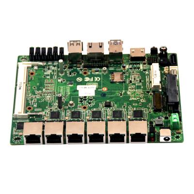 China industrial lan 6 mini firewall router itx motherboard with intel i7-4500u processor support pfsense function 115*155MM for sale