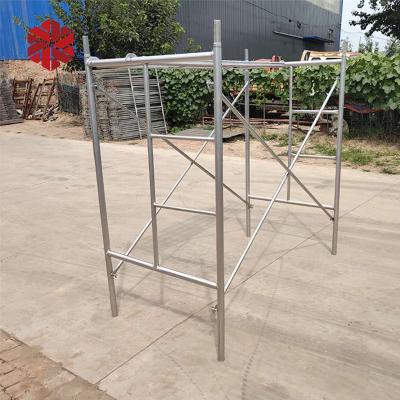 China Modern standard h frame scaffolding dimension specifications for construction horizontal h-frame scaffolding assembly system size for sale