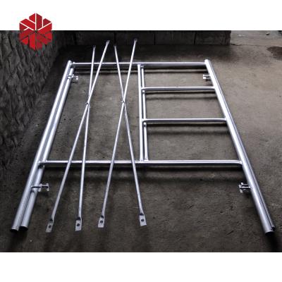 China Modern Climbing Scaffolding Safety H Frame Scaffolding Features European Single Frame Scaffolding System For Construction for sale