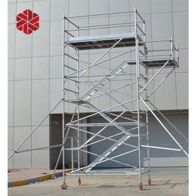 China Modern layer scaffold tower system ringlock layer scaffolding in 12m ladder construction used steel scaffold tower system for sale for sale