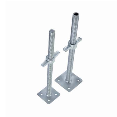 China World modern galvanized solid scaffodling steel base adjustable recess screw jack welding for construction for sale