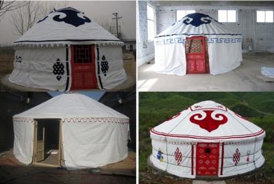 Cina Tenda di stile di Yurt della tela del poliestere della protezione solare calda per la sistemazione di viaggio in vendita