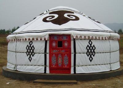 Cina Tenda di Yurt del mongolian di 5 persone/tenda Yurt della tela con il panno dell'involucro di tre strati in vendita