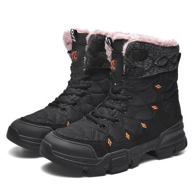 China Wholesale Fashion Trend Faux Fur Slipped Winter Snow Boots Warm Comfortable Rubber Men Non-slip Cheap for sale