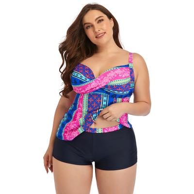 China 2021 Breathable Large Plus Size Iridescent Swimwear Female Bikini With Cup Women Bikini Set Two Piece Swimsuit Swimwear for sale