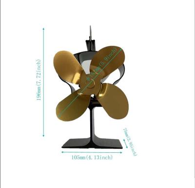 China 4-Blade Car Heat Powered Stove Fan For Fireplace Increases 80% Hotter Air Than 2-Blade Fan Eco Friendly for sale