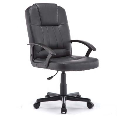 China M&C Adjustable Swivel (Height) Staff Office Chair Comfortable High Quality Cheap Adjustable Black PVC Material for sale