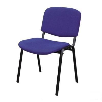 China M&C Stackable Armless Stackable Conference Meeting Training Staff Fabric Chair With Metal Frame for sale