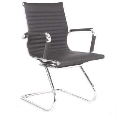 China (Height) M&C Black Adjustable PU Conference Meeting Waiting Room Guest Chair for sale