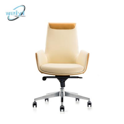 China New high quality cheap luxury commercial adjustable good prices leather chair (height) with adjustable office meeting chair for sale