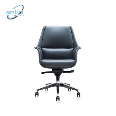 China Custom (Height) Adjustable Manufacturer Price Pu Leather Work Ergonomic Executive Leather Chair Tilting Computer Office Boss Director Chair for sale