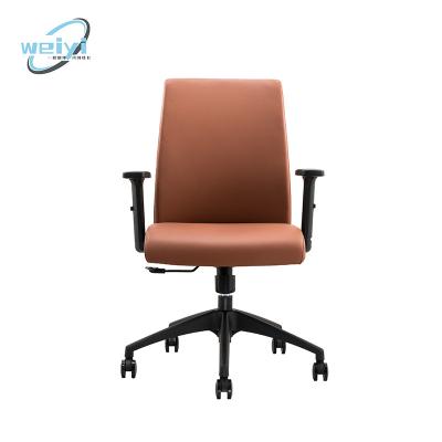 China Latest Adjustable Modern Fabric Chair Executive Chair With (Height) PU Foam Armrest Office Chair Synthetic Leather Reclining Chair for sale