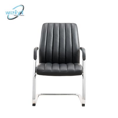 China Other Customizable Fixed Executive Leather Meeting Chair Factory Price Metal Chair Visit Desk for sale